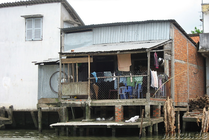 Häuser am Mekong