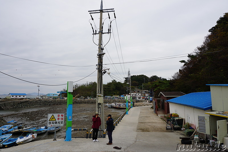 Hafen auf der Westseite von Somuuido, Korea