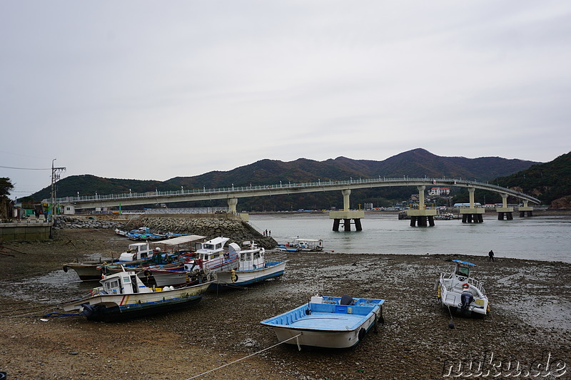 Hafen auf der Westseite von Somuuido, Korea