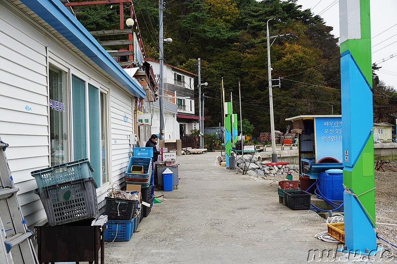 Hafen auf der Westseite von Somuuido, Korea