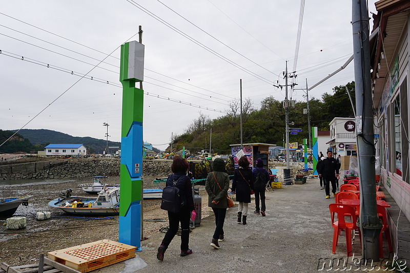 Hafen auf der Westseite von Somuuido, Korea