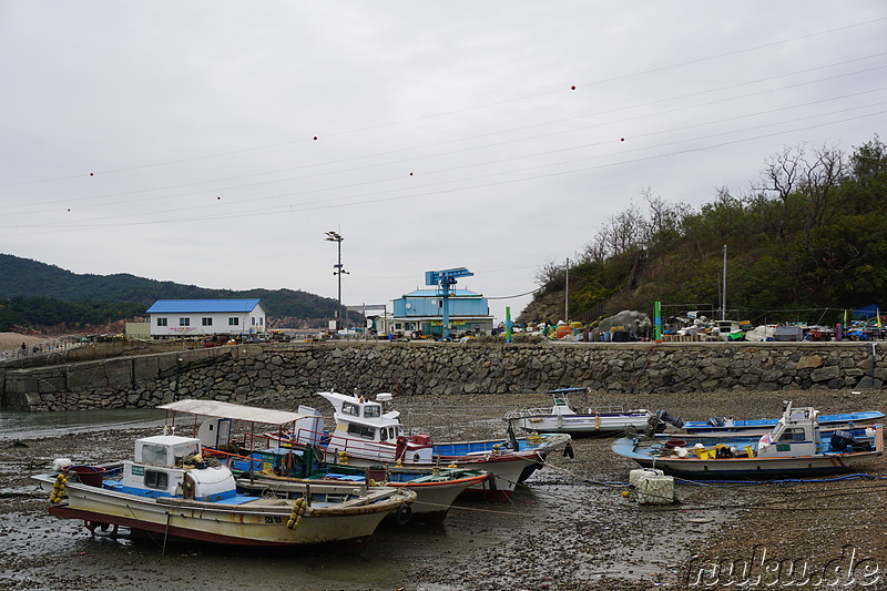 Hafen auf der Westseite von Somuuido, Korea