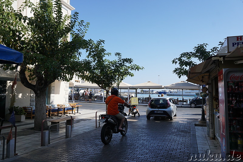 Hafen und Voulismeni-See in Agios Nikolaos auf Kreta, Griechenland