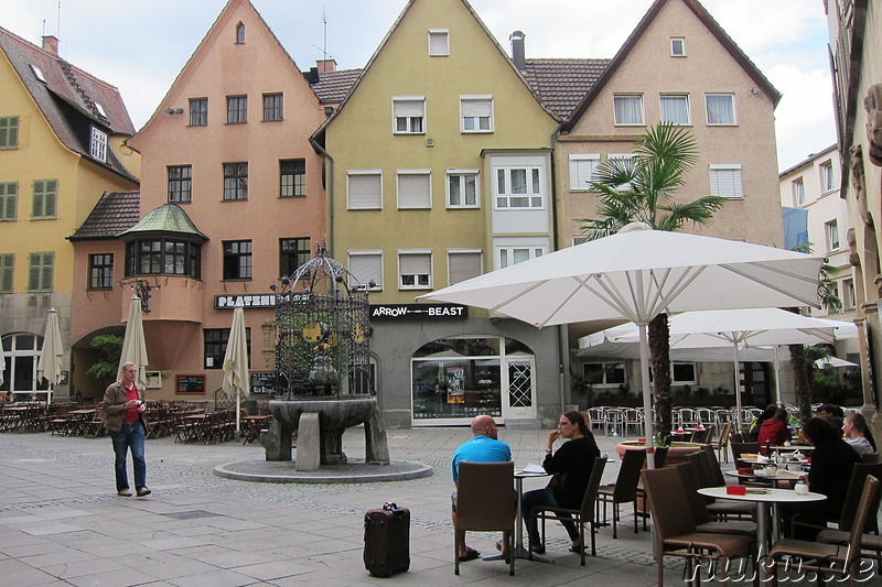 Hans im Glück Statue in Stuttgart, Baden-Württemberg