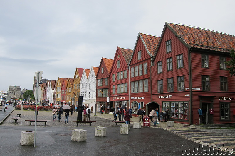 Hansekontoren in Bryggen, Bergen, Norwegen