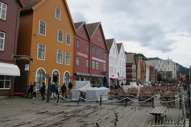 Hansekontoren in Bryggen, Bergen, Norwegen