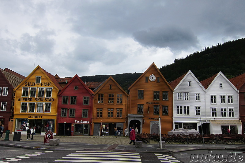 Hansekontoren in Bryggen, Bergen, Norwegen