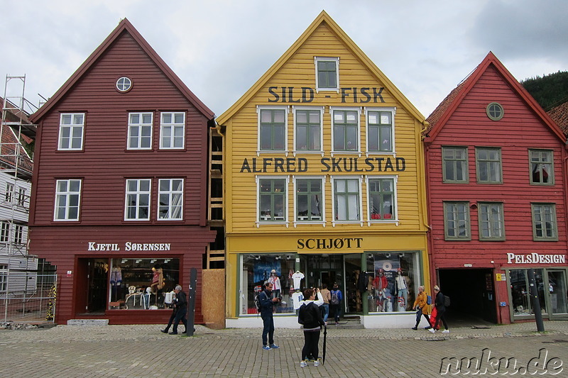 Hansekontoren in Bryggen, Bergen, Norwegen