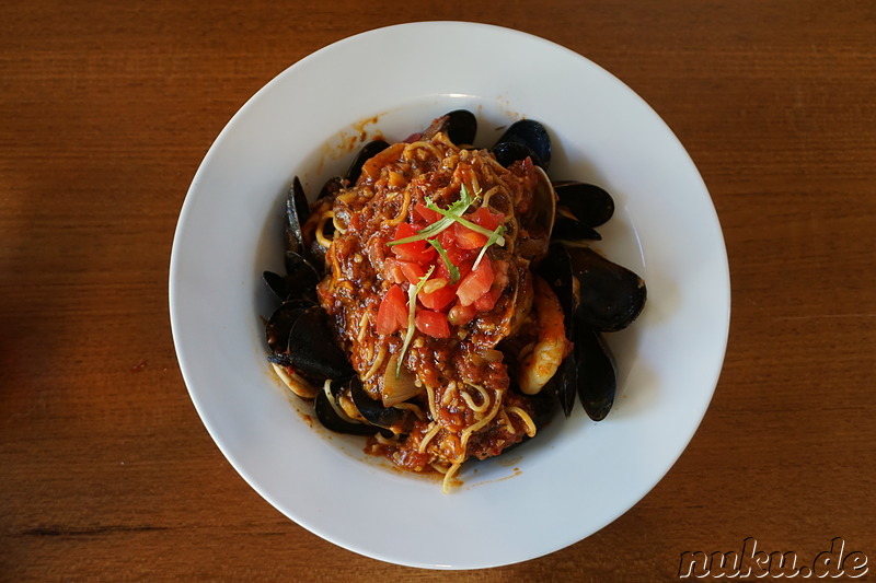 Hausgemachte Pasta im italienisches Restaurant The Hidden Kitchen in Bupyeong, Incheon, Korea