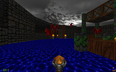 Heretic (GZDoom) m. Neural Texture Pack