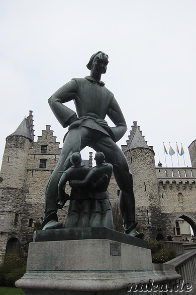 Het Steen - Burg in Antwerpen, Belgien