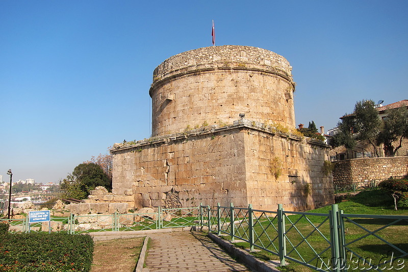 Hidirlik Kalesi in Antalya, Türkei