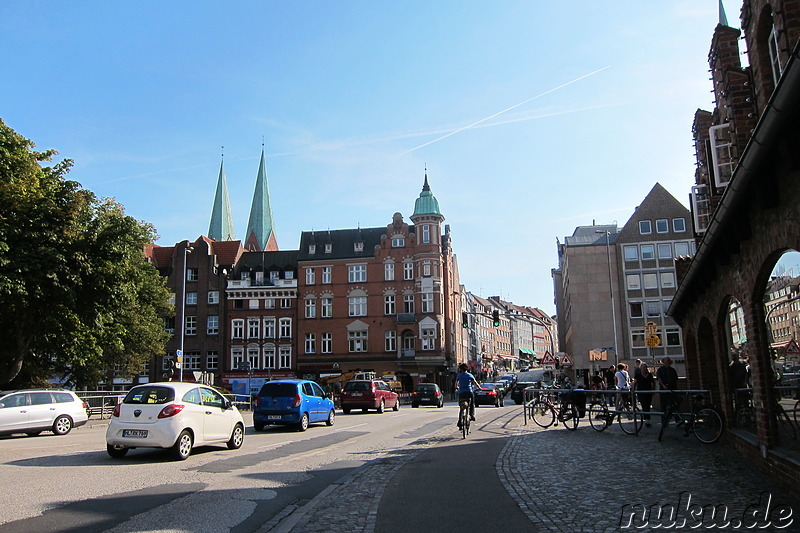 Hinter dem Holstentor in Lübeck