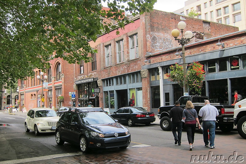 Historische Altstadt von Seattle, U.S.A.
