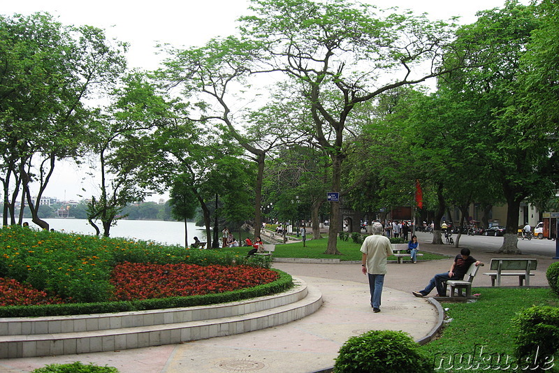 Hoan Kiem Lake in Hanoi, Vietnam