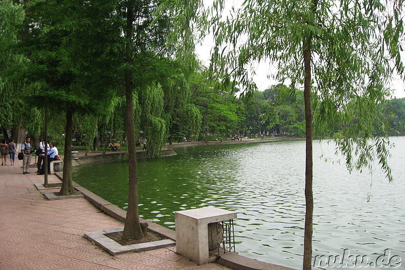 Hoan Kiem Lake in Hanoi, Vietnam