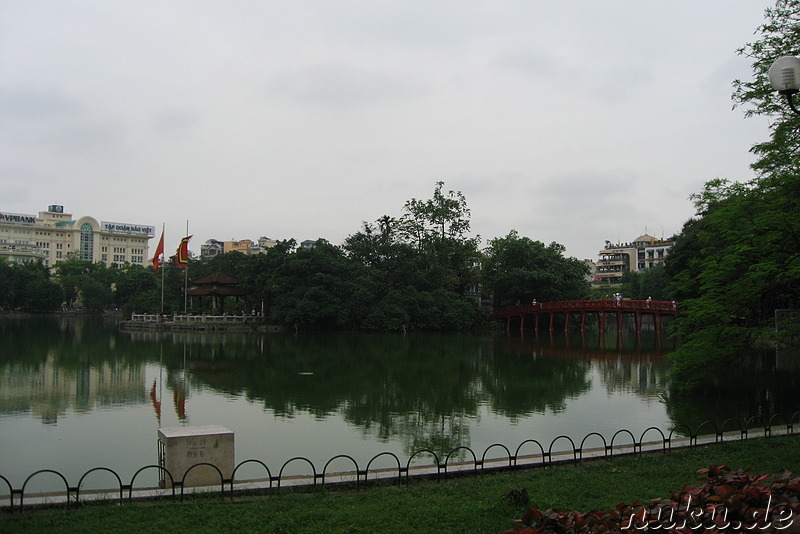 Hoan Kiem Lake in Hanoi, Vietnam
