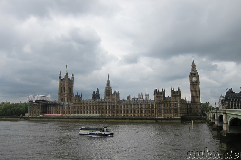 Houses of Parliament und Big Ben in London, England