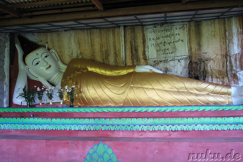 Htup-Ein Small Meditation Cave am Inle See in Burma