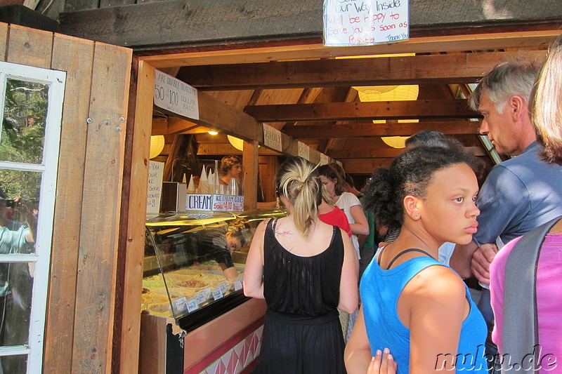 Ice Cream-Store auf dem Old Country Market in Coombs, Kanada