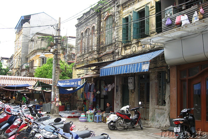 Im Old Quarter von Hanoi