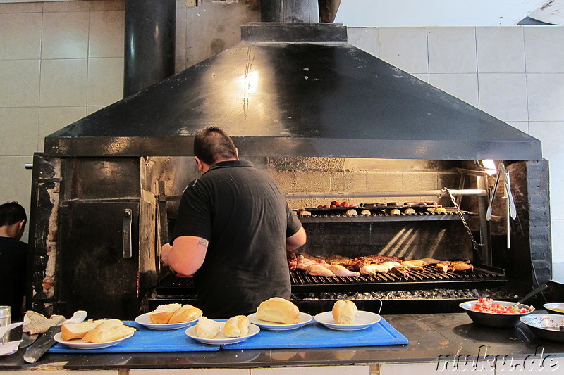 Imbissbude Parrilla al Carbon in Buenos Aires, Argentinien