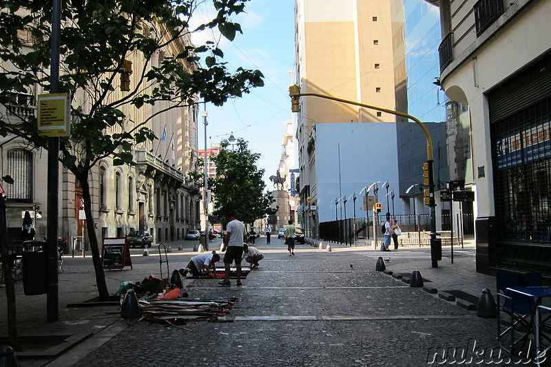 In der Peru Street zwischen dem Microcentro und San Telmo