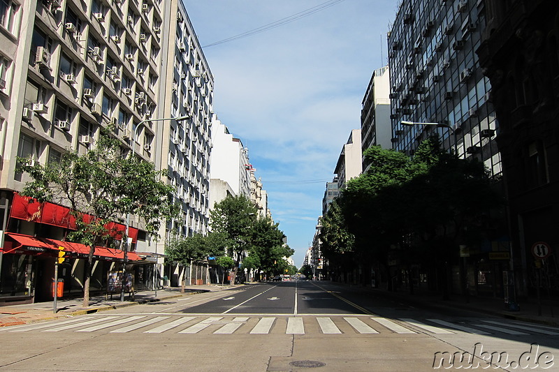 In der Peru Street zwischen dem Microcentro und San Telmo