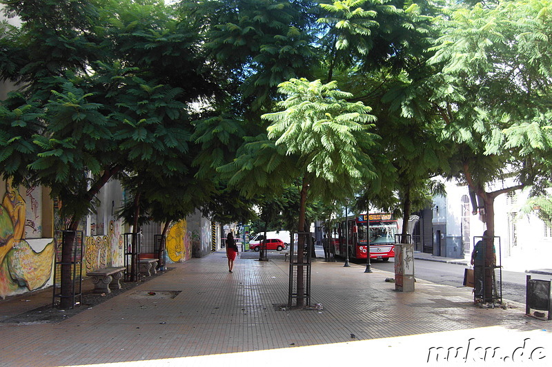 In der Peru Street zwischen dem Microcentro und San Telmo