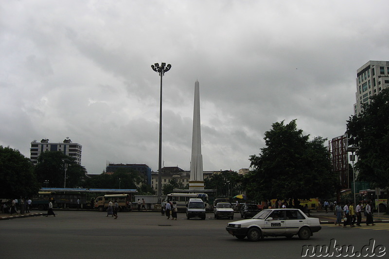 Independence Monument in Yangon, Myanmar