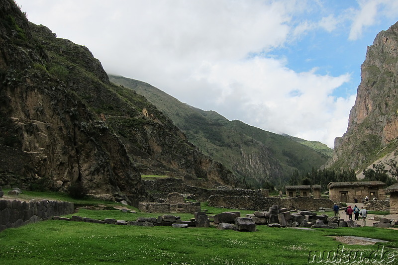 Inkatempel in Ollantaytambo, Urubamba Valley, Peru