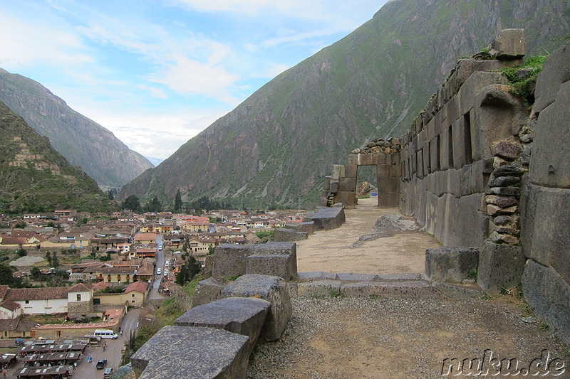 Inkatempel in Ollantaytambo, Urubamba Valley, Peru