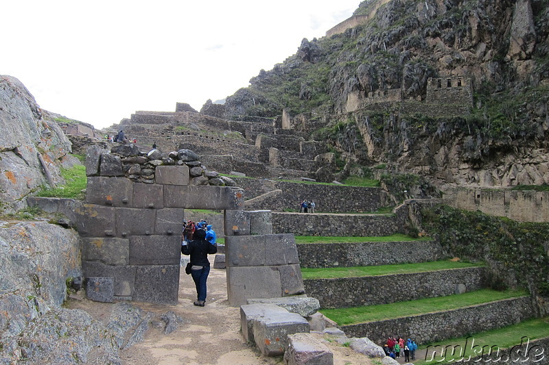 Inkatempel in Ollantaytambo, Urubamba Valley, Peru