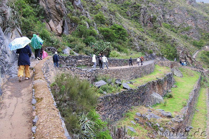 Inkatempel in Ollantaytambo, Urubamba Valley, Peru