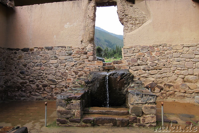 Inkatempel in Ollantaytambo, Urubamba Valley, Peru