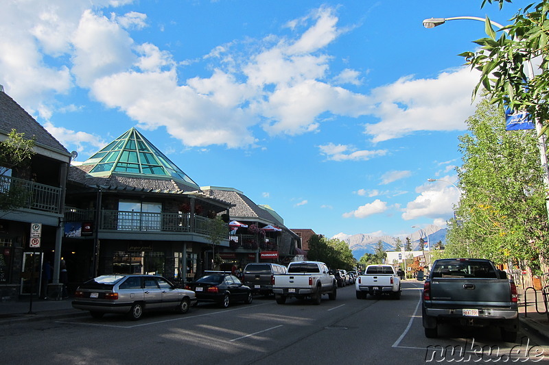 Innenstadt von Jasper in Alberta, Kanada
