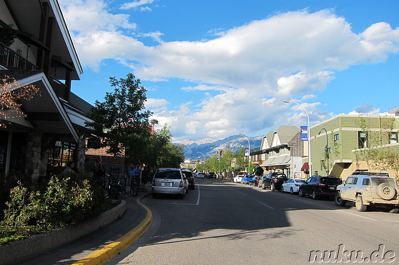 Innenstadt von Jasper in Alberta, Kanada