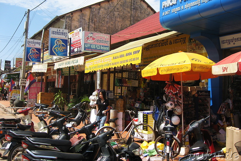 Innenstadt von Siem Reap, Kambodscha