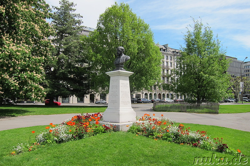 Jardin Anglais - Englischer Garten in Genf, Schweiz