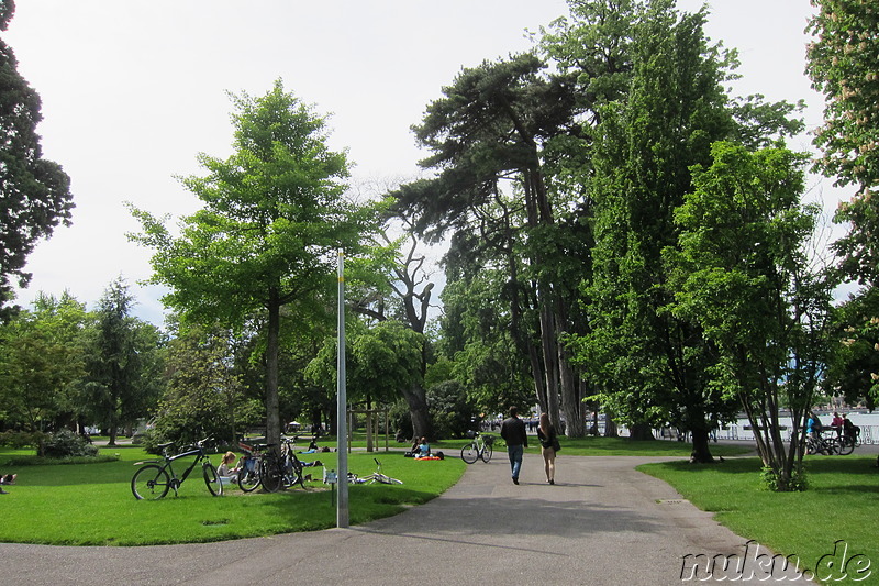 Jardin Anglais - Englischer Garten in Genf, Schweiz