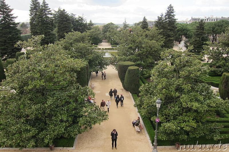 Jardines de Sabatini in Madrid, Spanien