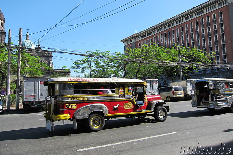 Jeepneys - öffentlicher Nahverkehr in Manila, Philippinen