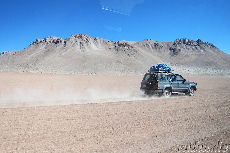 Jeeptour durch die Wüste in Uyuni, Bolivien