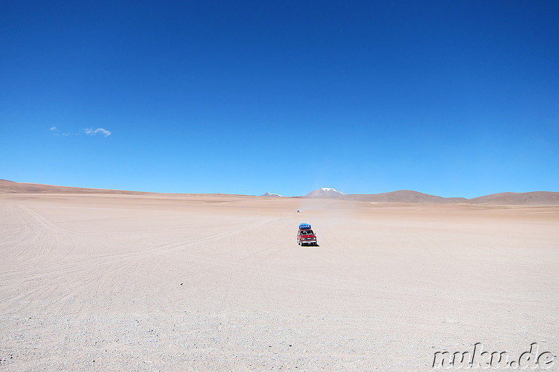Jeeptour durch die Wüste in Uyuni, Bolivien