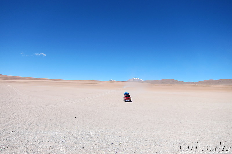 Jeeptour durch die Wüste in Uyuni, Bolivien