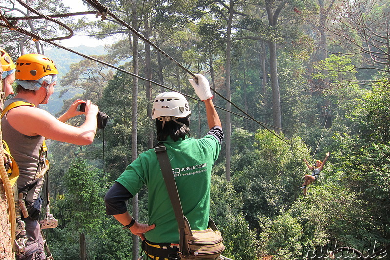 Jungle Flight (Flight of the Gibbon) in Chiang Mai, Thailand