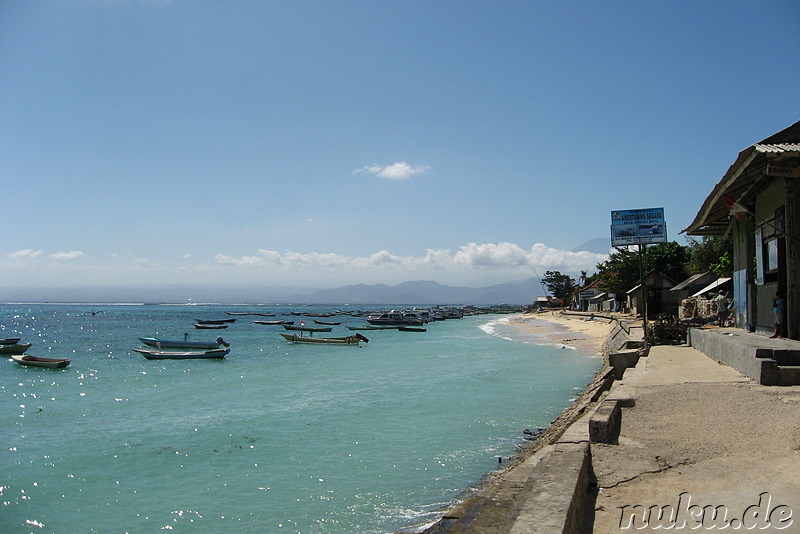 Jungutbatu und Pantai Selegimpak Strände auf Nusa Lembongan, Indonesien