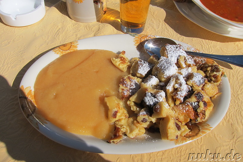 Kaiserschmarrn in der Sonnenalm im Skigebiet Winklmoosalm