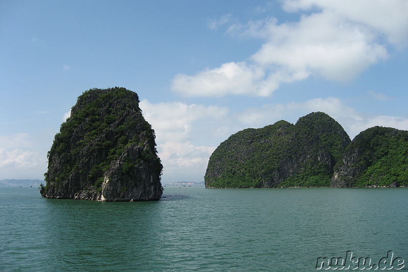 Kalkfelsen in Halong Bay, Vietnam