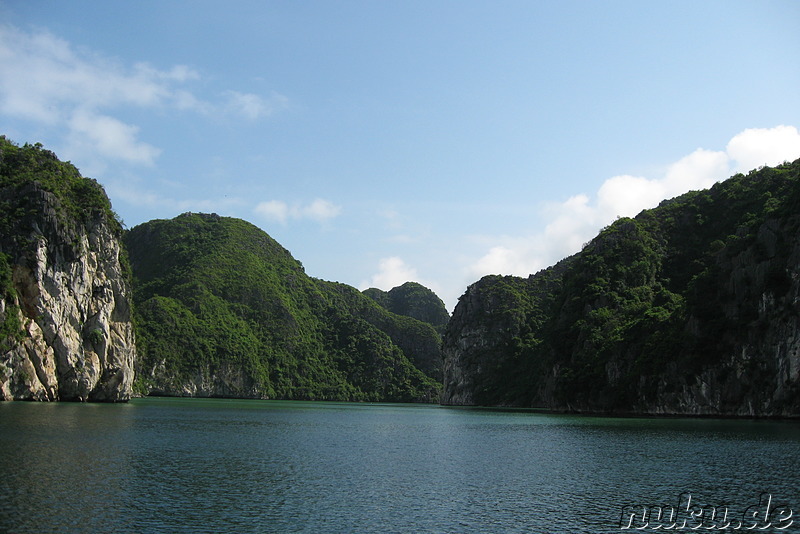 Kalkfelsen in Halong Bay, Vietnam